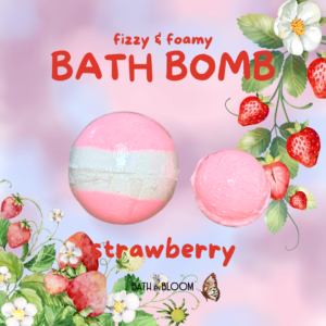 Bath bomb strawberry